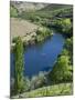 Mouth of Rio Tedo into river Douro. It is the wine growing area Alto Douro and listed as UNESCO Wor-Martin Zwick-Mounted Photographic Print