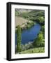Mouth of Rio Tedo into river Douro. It is the wine growing area Alto Douro and listed as UNESCO Wor-Martin Zwick-Framed Photographic Print