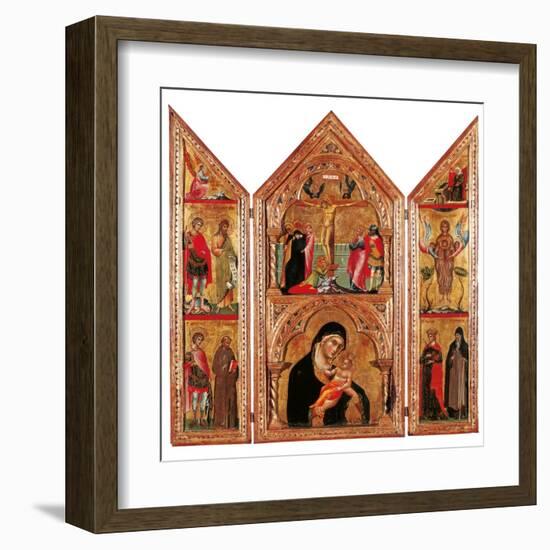 Movable Altarpiece (Triptych)-Paolo Veneziano-Framed Art Print