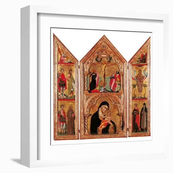 Movable Altarpiece (Triptych)-Paolo Veneziano-Framed Art Print