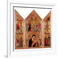 Movable Altarpiece (Triptych)-Paolo Veneziano-Framed Art Print