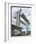 Movable Bridge Flaubert 2008 on River Seine During Armada 2008, Rouen, Normandy, France, Europe-Thouvenin Guy-Framed Photographic Print