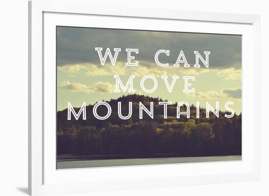 Move Mountains-Vintage Skies-Framed Giclee Print