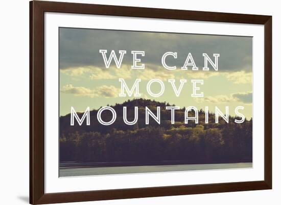 Move Mountains-Vintage Skies-Framed Giclee Print