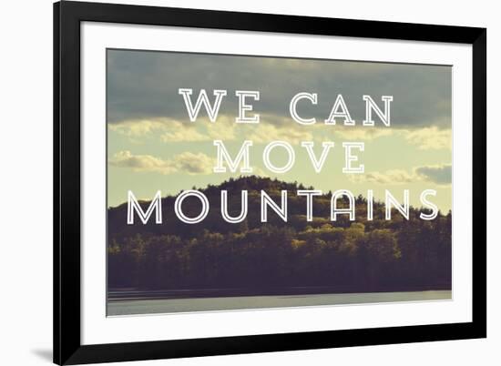 Move Mountains-Vintage Skies-Framed Giclee Print