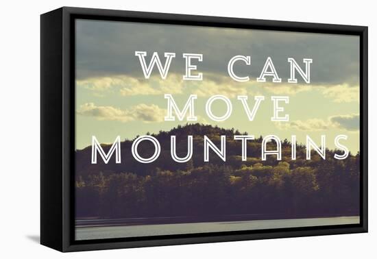 Move Mountains-Vintage Skies-Framed Stretched Canvas