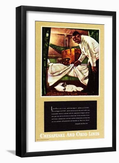 Move, over Chessie!-Charles Bracker-Framed Premium Giclee Print