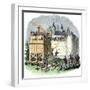 Moveable Siege Tower, Archers, and Cannon of Medieval Warfare-null-Framed Giclee Print