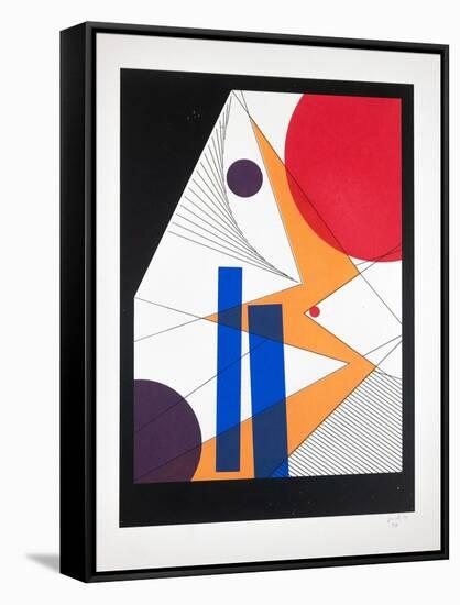 Movement Nº6, 2019 (Silkscreen)-Guilherme Pontes-Framed Stretched Canvas