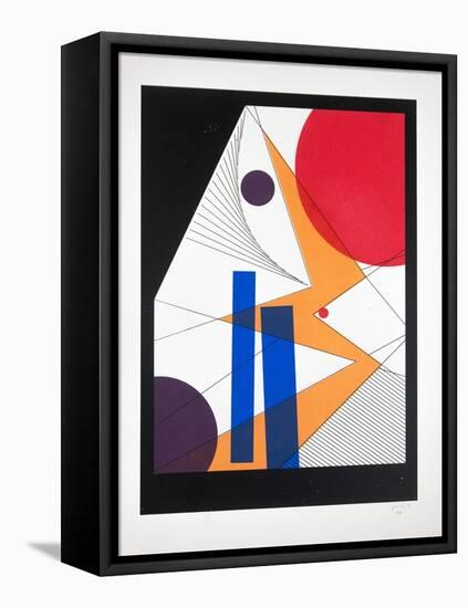 Movement Nº6, 2019 (Silkscreen)-Guilherme Pontes-Framed Stretched Canvas
