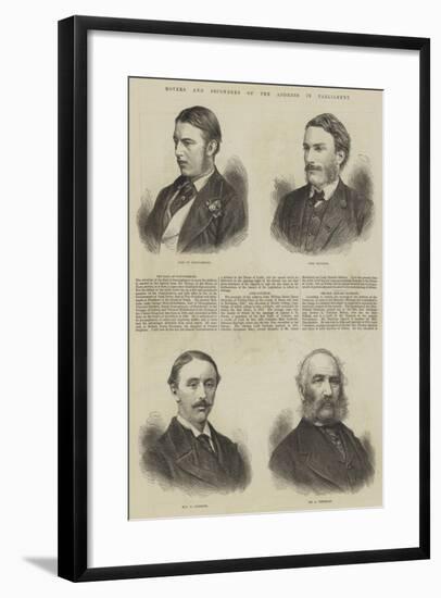 Movers and Seconders of the Address in Parliament-null-Framed Giclee Print