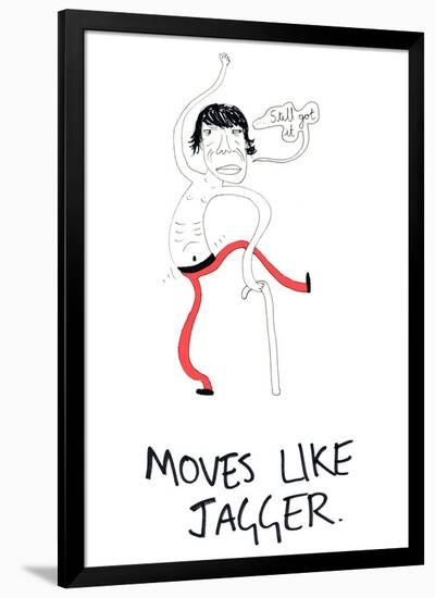 Moves Like Jagger-null-Framed Giclee Print