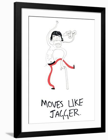 Moves Like Jagger-null-Framed Giclee Print