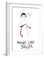 Moves Like Jagger-null-Framed Giclee Print