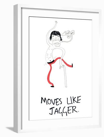 Moves Like Jagger-null-Framed Giclee Print