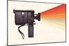 Movie Camera Rainbow-Florent Bodart-Mounted Giclee Print