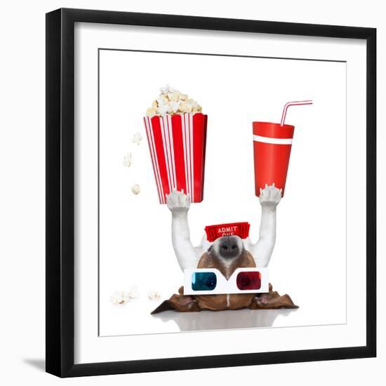 Movie Cinema Dog-Javier Brosch-Framed Photographic Print