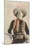 Movie Cowboy with Six-Shooter-null-Mounted Art Print