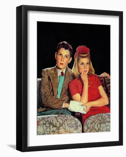 "Movie Date," April 4, 1942-Douglas Crockwell-Framed Giclee Print