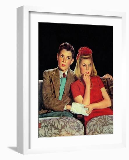 "Movie Date," April 4, 1942-Douglas Crockwell-Framed Giclee Print