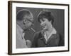 Movie Director Billy Wilder with Actress Shirley MacLaine on Set During Filming of The Apartment-Grey Villet-Framed Premium Photographic Print