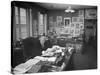 Movie Director Cecil B. Demille Sitting in His Office at Desk-Peter Stackpole-Stretched Canvas