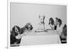 Movie Dog and Friends Celebrating Birthday-null-Framed Photographic Print