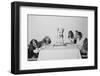 Movie Dog and Friends Celebrating Birthday-null-Framed Photographic Print