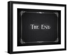 Movie Ending Screen-Real Callahan-Framed Art Print