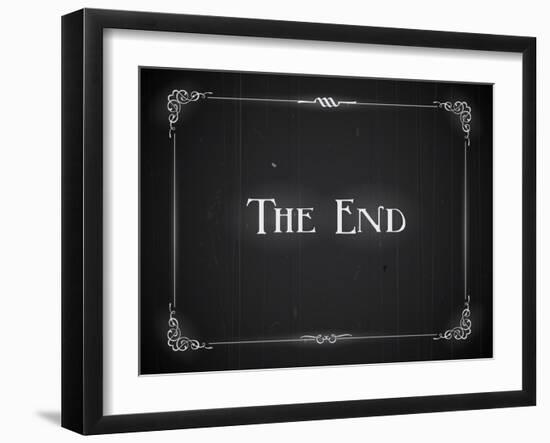 Movie Ending Screen-Real Callahan-Framed Art Print