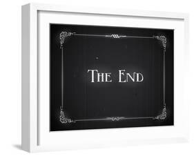 Movie Ending Screen-Real Callahan-Framed Art Print