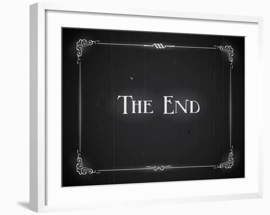 Movie Ending Screen-Real Callahan-Framed Art Print