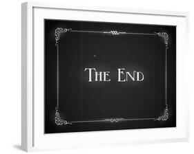 Movie Ending Screen-Real Callahan-Framed Art Print