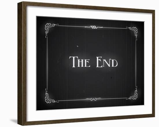 Movie Ending Screen-Real Callahan-Framed Art Print