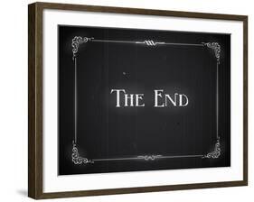 Movie Ending Screen-Real Callahan-Framed Art Print