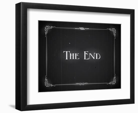 Movie Ending Screen-Real Callahan-Framed Art Print