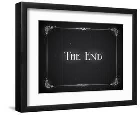 Movie Ending Screen-Real Callahan-Framed Art Print