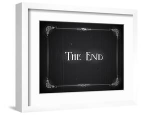 Movie Ending Screen-Real Callahan-Framed Art Print