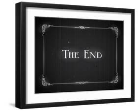 Movie Ending Screen-Real Callahan-Framed Art Print