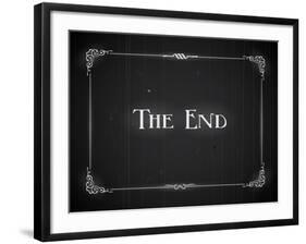 Movie Ending Screen-Real Callahan-Framed Art Print