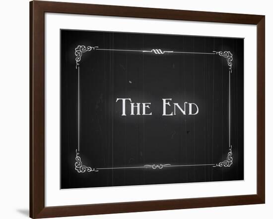 Movie Ending Screen-Real Callahan-Framed Art Print