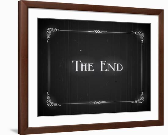 Movie Ending Screen-Real Callahan-Framed Art Print