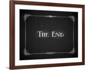 Movie Ending Screen-Real Callahan-Framed Art Print