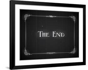 Movie Ending Screen-Real Callahan-Framed Art Print