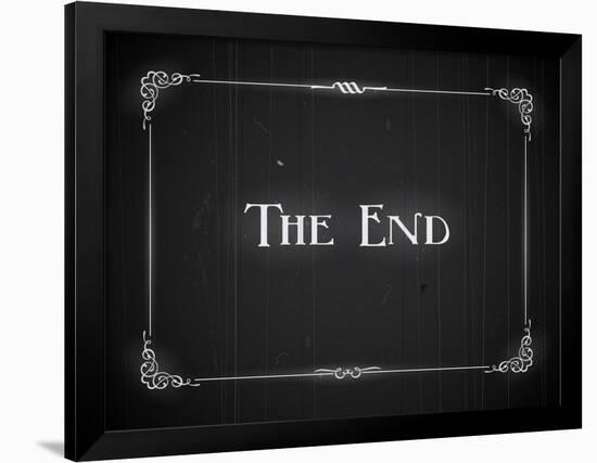 Movie Ending Screen-Real Callahan-Framed Art Print