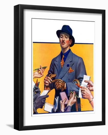 "Movie Idol,"February 5, 1938-Edgar Franklin Wittmack-Framed Giclee Print