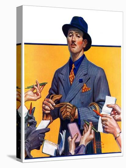 "Movie Idol,"February 5, 1938-Edgar Franklin Wittmack-Stretched Canvas