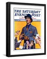 "Movie Idol," Saturday Evening Post Cover, February 5, 1938-Edgar Franklin Wittmack-Framed Giclee Print