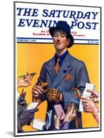 "Movie Idol," Saturday Evening Post Cover, February 5, 1938-Edgar Franklin Wittmack-Mounted Giclee Print