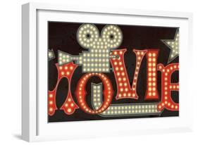 Movie Lights II v2-Pela Studio-Framed Premium Giclee Print